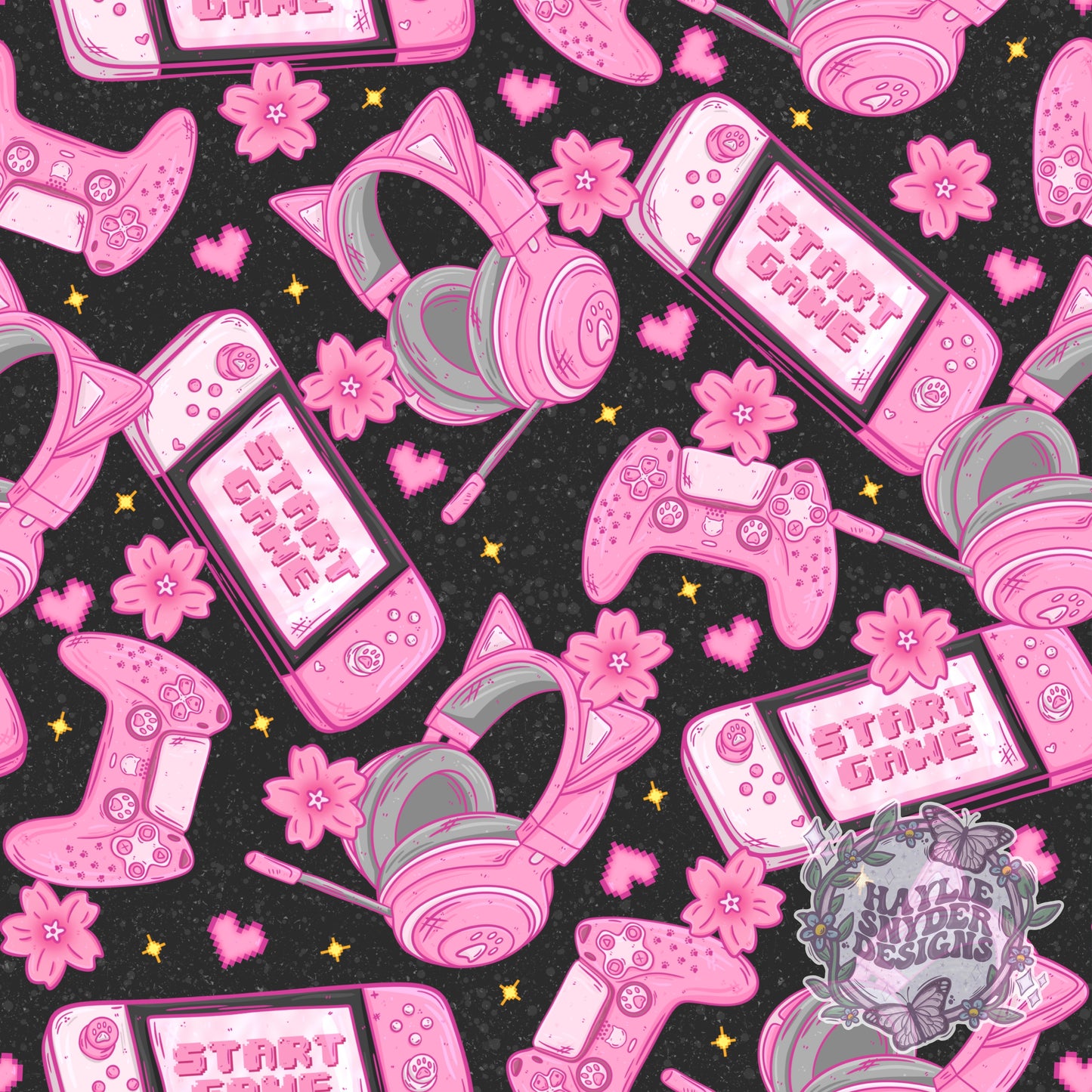 Gamer Girl Muted Black