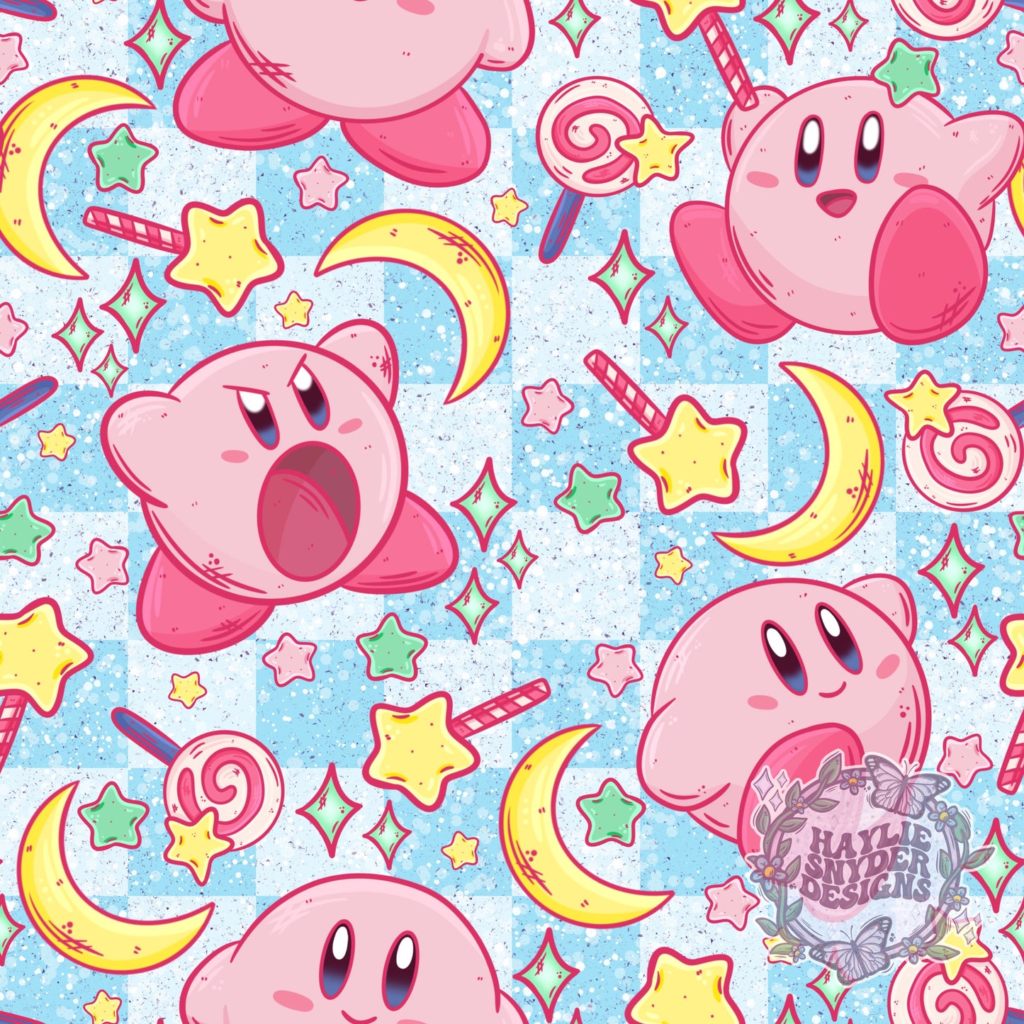 Kirb Blue Checks