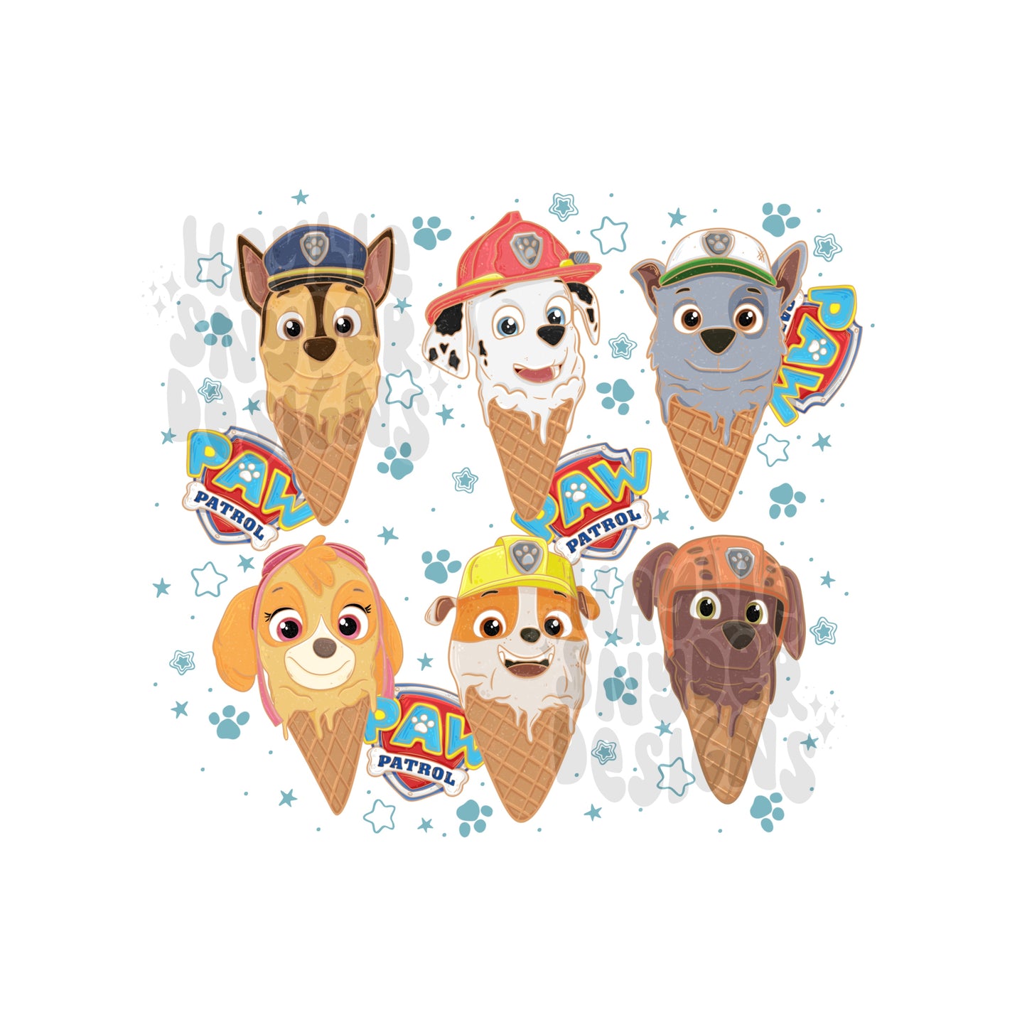 Rescue Pups Cones PNG