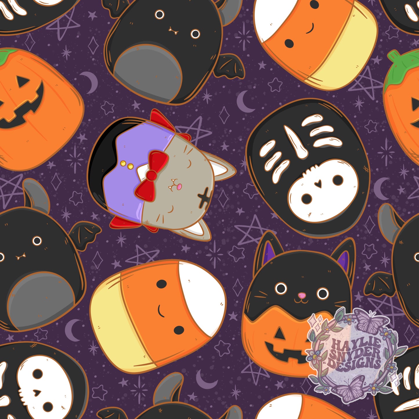 Squish Halloween Dark Purple