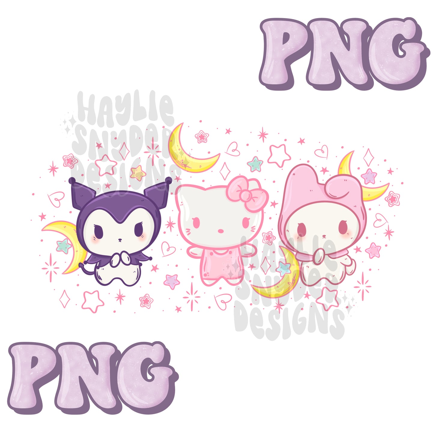 Chibi Kitty & Friends PNG