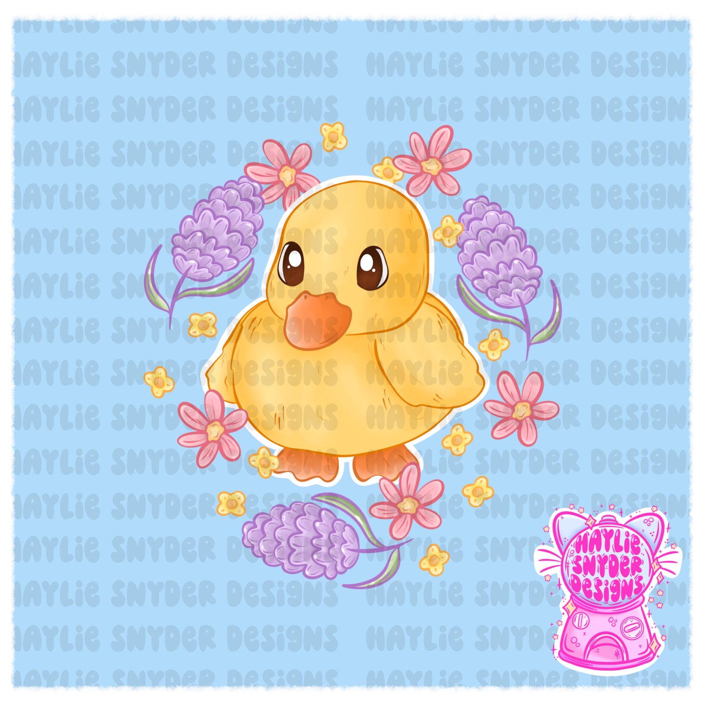 Floral Baby Ducks