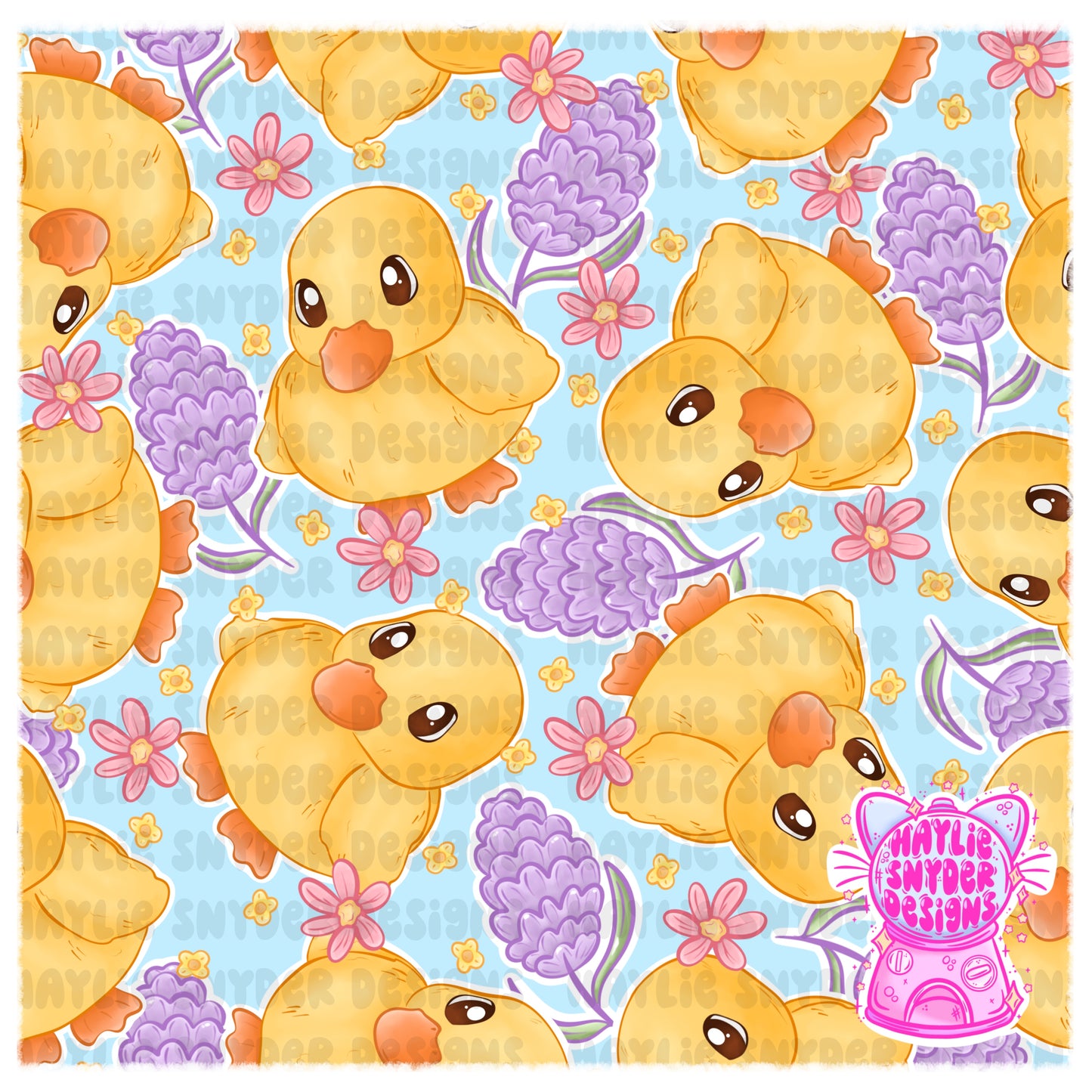 Floral Baby Ducks