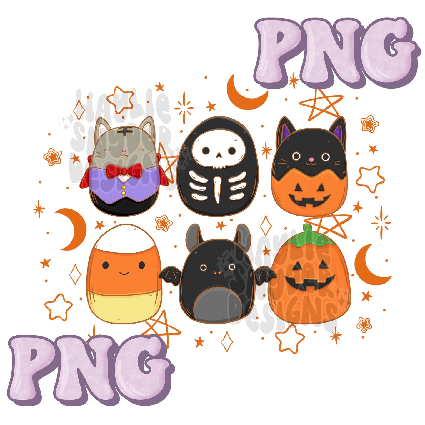 Squish Halloween PNG