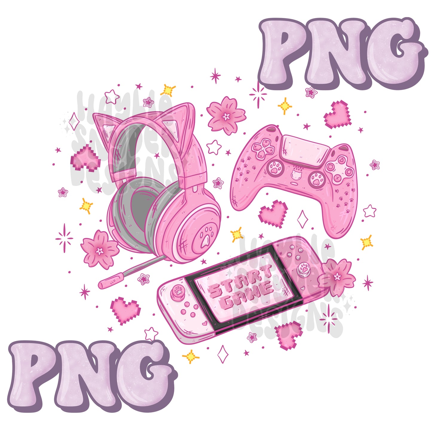 Gamer Girl PNG