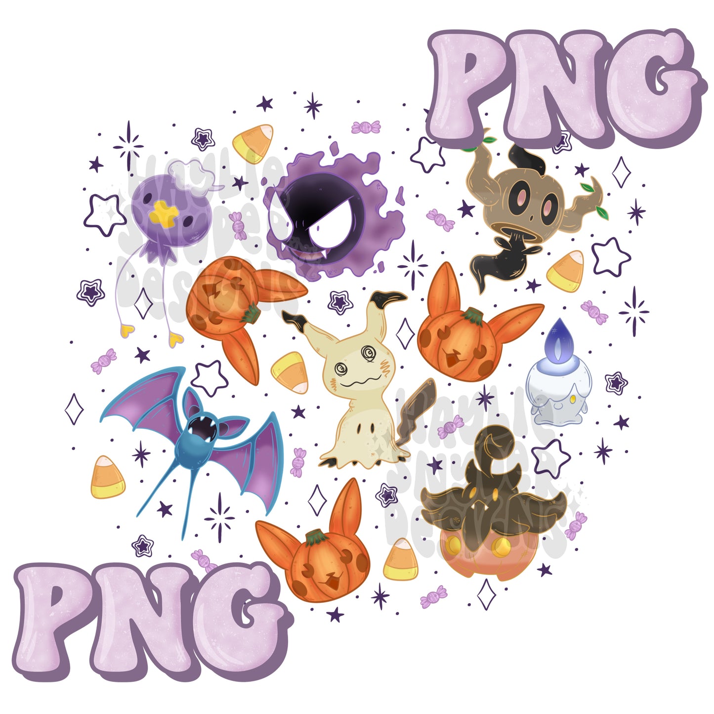 Halloween Pocket Monsters PNG