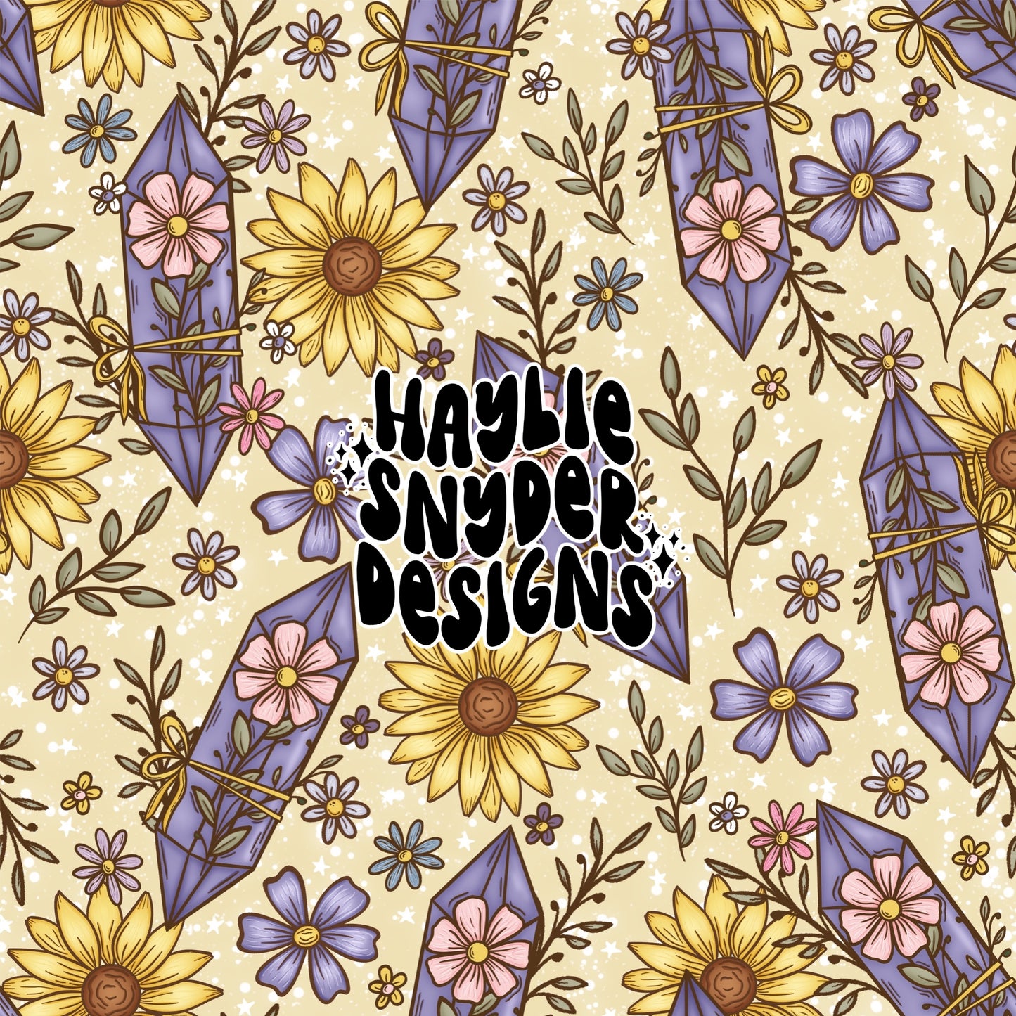 Crystal Floral Yellow